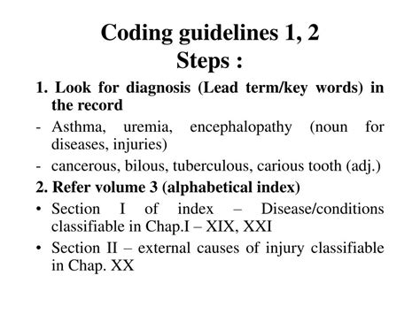 basic coding guidelines