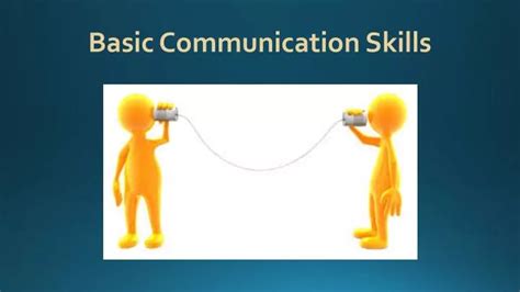 basic communication skills ppt