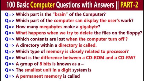 basic computer questions for beginners