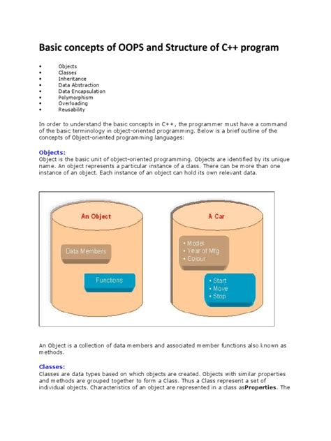 basic concepts of oops in c++ pdf