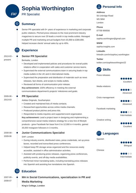 basic cv examples uk