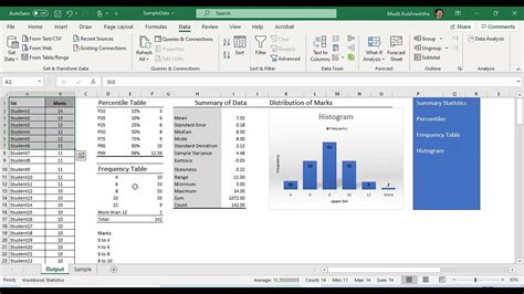 basic descriptive statistics in excel