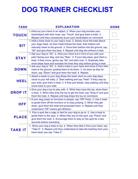 Basic Dog Training Program