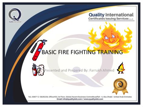 basic fire fighting training topics