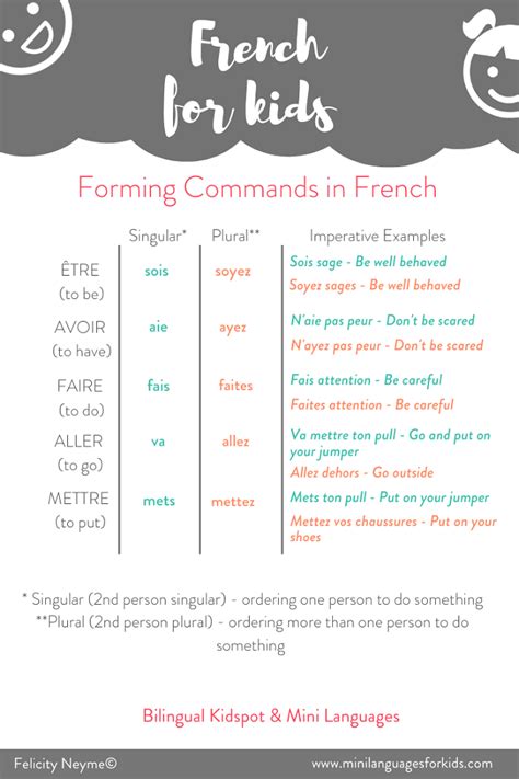 Basic French Commands