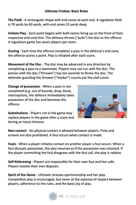 basic frisbee golf rules