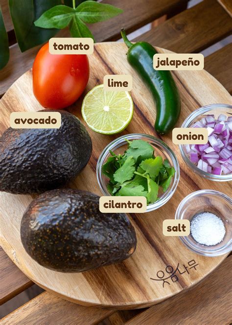 Basic Guacamole Ingredients