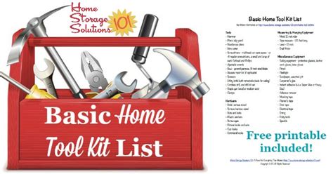 Basic Home Tools List