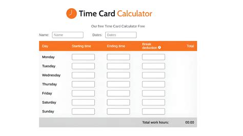Basic Hours Calculator
