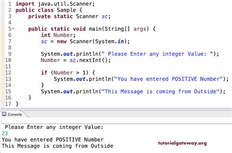 basic if statement java