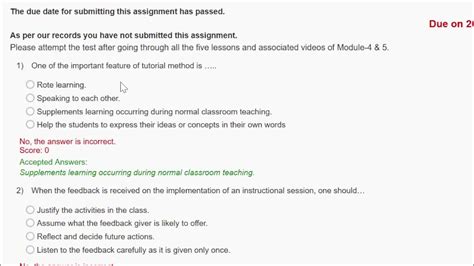 basic instructional methods mcq with answers