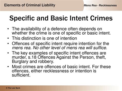 basic intent offences examples