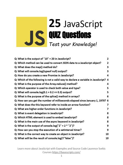 basic javascript coding questions for beginners