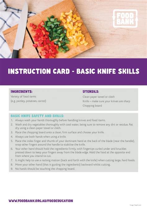 Basic Knife Skills Notes