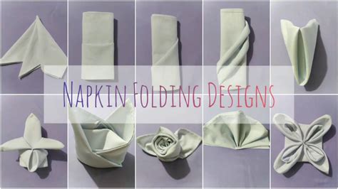 Basic Napkin Folding With Procedures