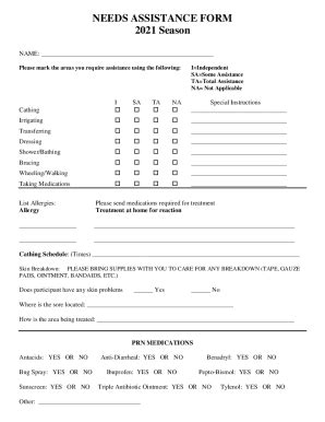 Basic Needs Assistance Form