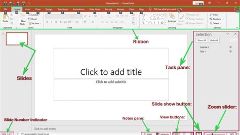 basic parts of powerpoint presentation