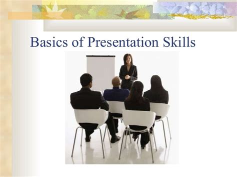 basic presentation skills