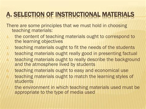 Basic Principles In Instructional Materials Development