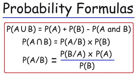 basic probability formulas