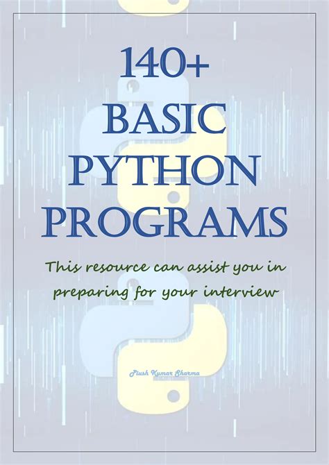 basic python programs in interview