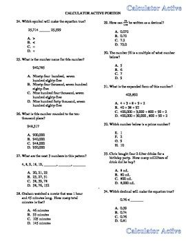 basic questions for 4th class