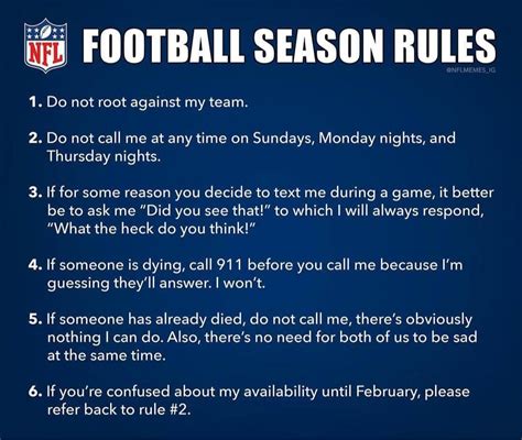 basic rules of nfl football