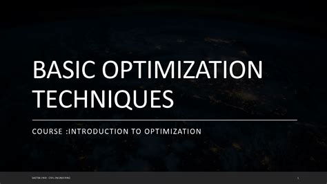 basic solution in optimization techniques