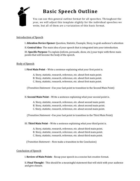 basic speech topics