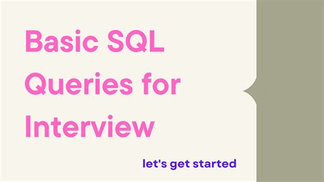 basic sql queries with examples for interview