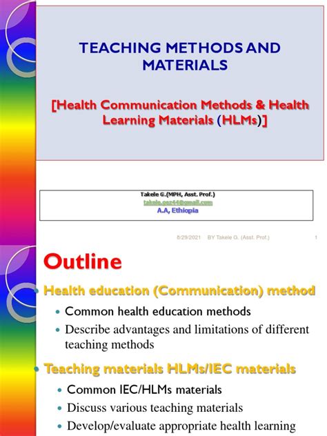 basic teaching methods for kindergarten pdf