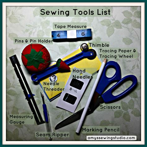 Basic Tools And Equipment In Sewing