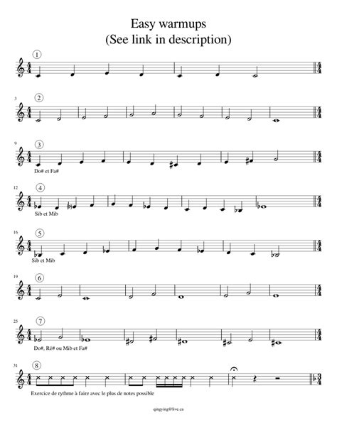 basic trumpet sheet music