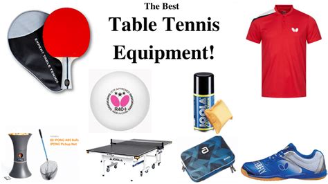 Basic Types Of Table Tennis Equipment