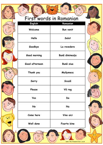 basic words in romanian