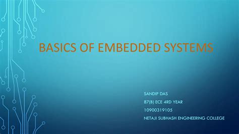 basics of embedded systems pdf