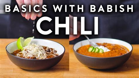 basics with babish chili