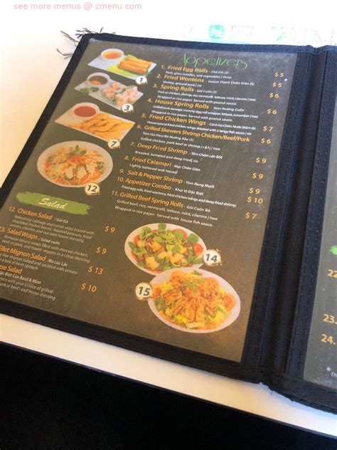 Basil And Mint Menu Camarillo