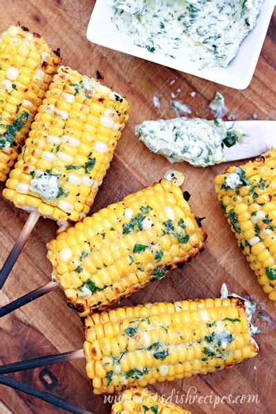 Basil Butter Grilled Corn