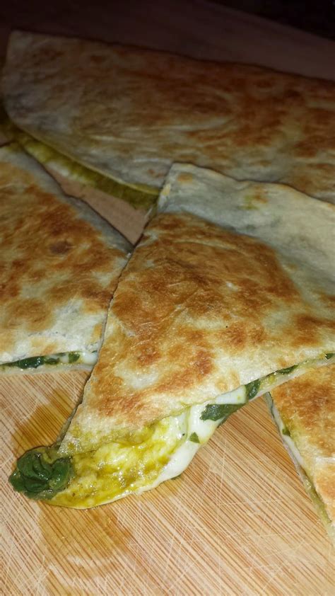 Basil Pesto Quesadilla