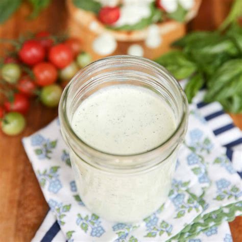 Basil Ranch Dressing Recipe