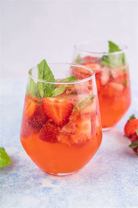 Basil Strawberry Cocktail