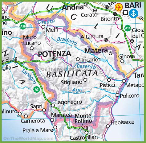 Basilicata Maps