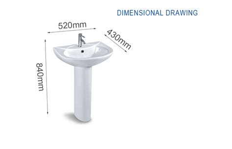 Basin Pedestal Dimensions