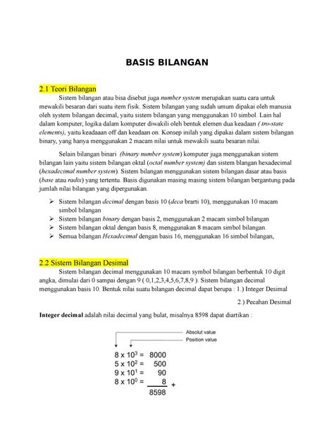 BILANGAN BASIS BILANGAN BASIS 10, BASIS 2, DAN BASIS 3 (BAGIAN 1