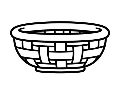 Basket Coloring Page -Easter