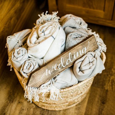 Basket Of Blankets Wedding