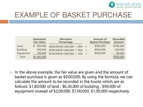 Basket Purchase Allocation Formula