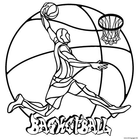 basketball coloring pages free