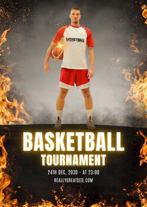 Basketball Tryouts Flyer Template PosterMyWall